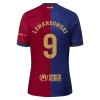 Original Trikotsatz FC Barcelona Lewandowski 9 Heimtrikot 2024-25 Für Kinder